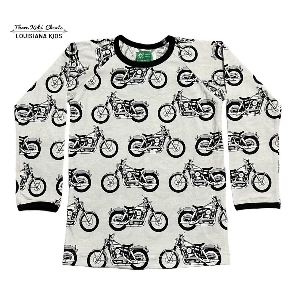 Naperonuttu Sz 122/128 (7-8Y) Organic Motorcycle Shirt